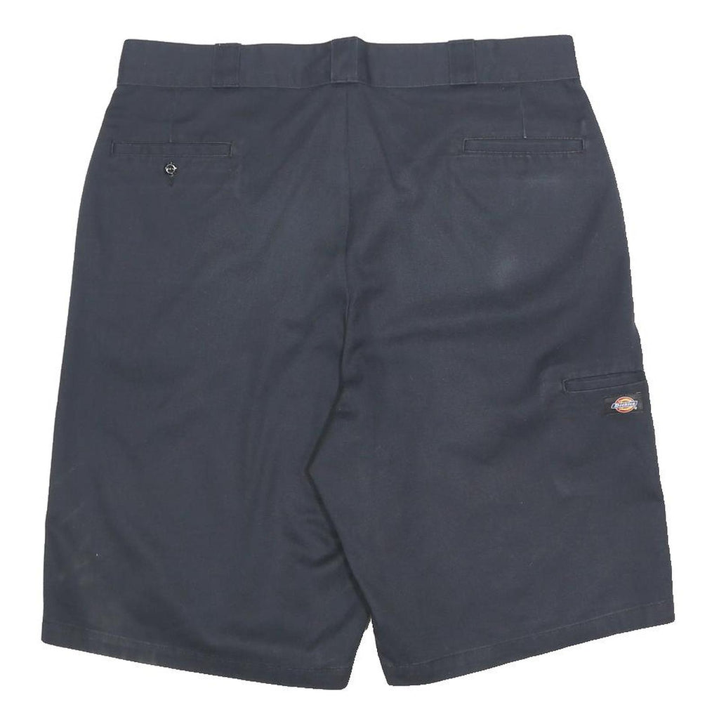DICKIES Mens Shorts Black Loose Fit XL W40 Workwear Cotton Blend
