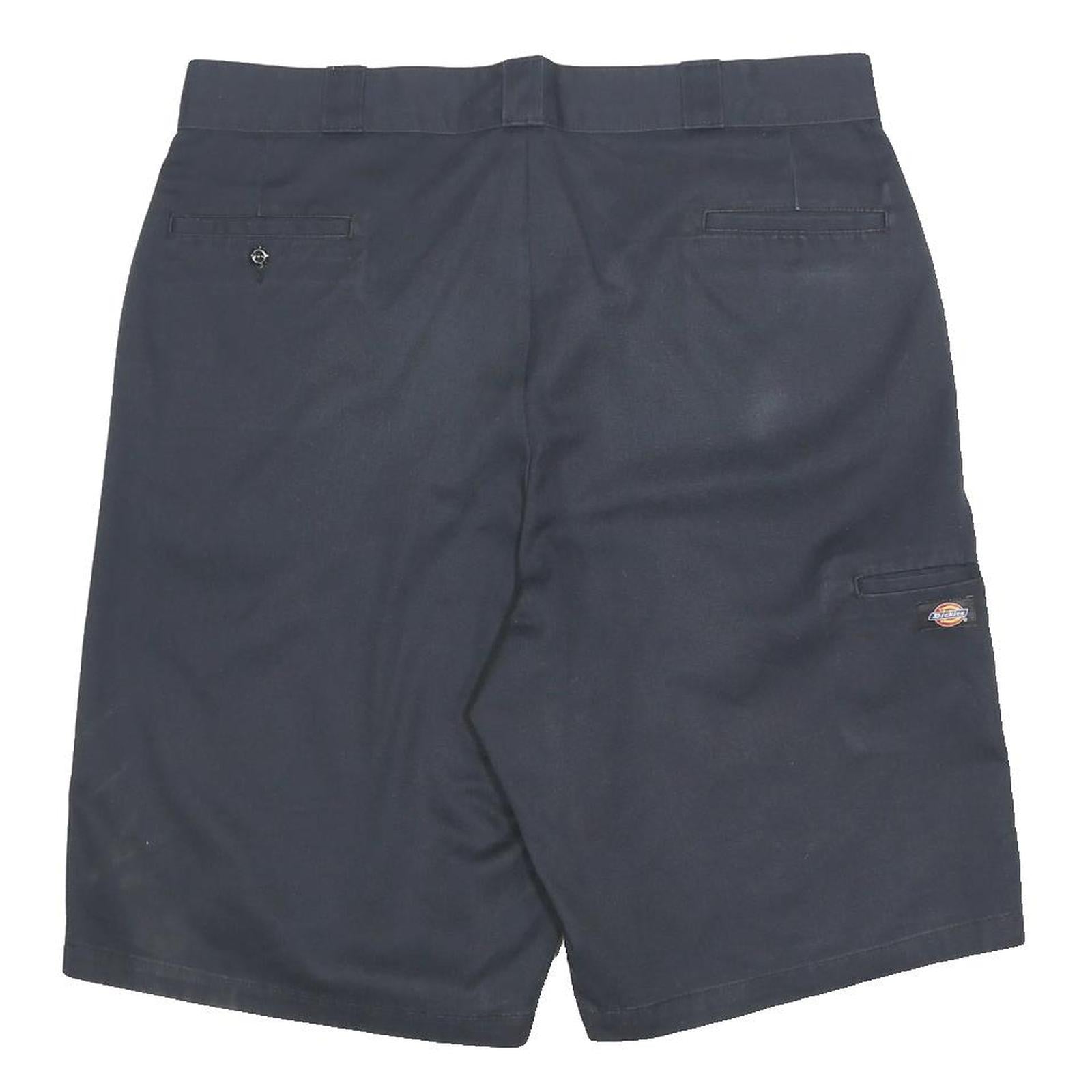 DICKIES Mens Shorts Black Loose Fit XL W40 Workwear Cotton Blend