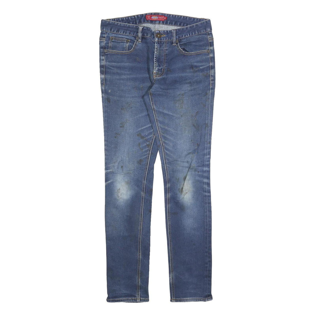 DICKIES Womens Blue Slim Skinny Denim Cotton Blend W32 L32 Casual Jeans
