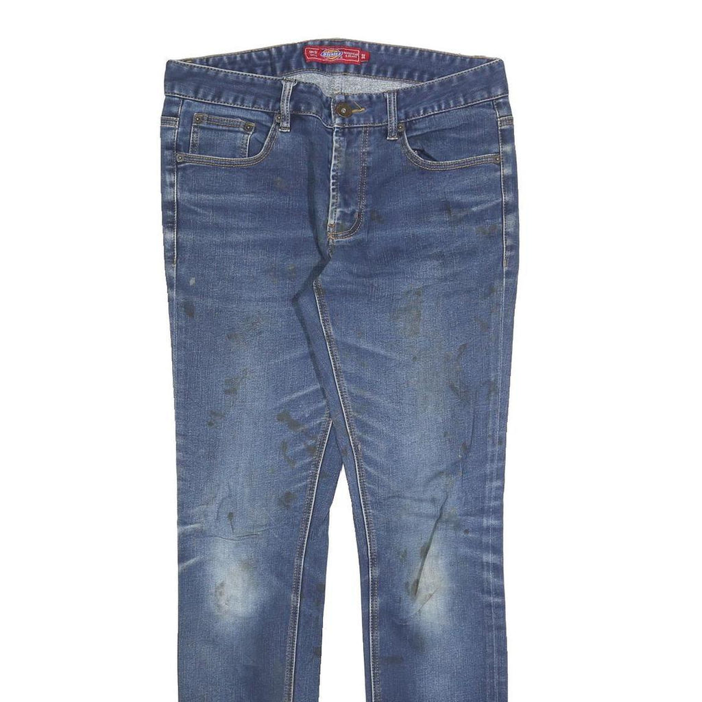 DICKIES Womens Blue Slim Skinny Denim Cotton Blend W32 L32 Casual Jeans