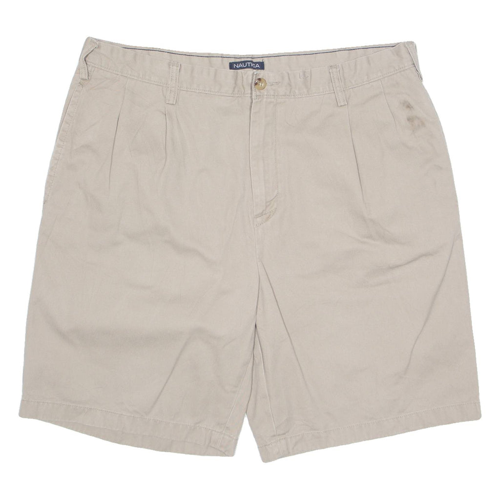 NAUTICA Mens Chino Shorts Grey XL W38