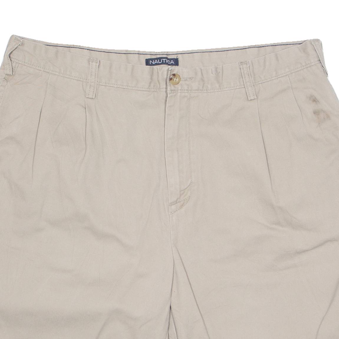 NAUTICA Mens Chino Shorts Grey XL W38