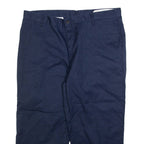 DICKIES Mens Trousers Blue Regular Straight W40 L24