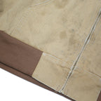 CARHARTT Mens Brown Hooded Zip Jacket 3XL Cotton Blend Workwear Heavyweight