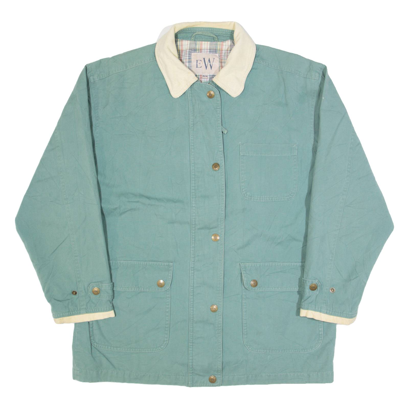 EASY WEAR Womens Chore Jacket Blue M