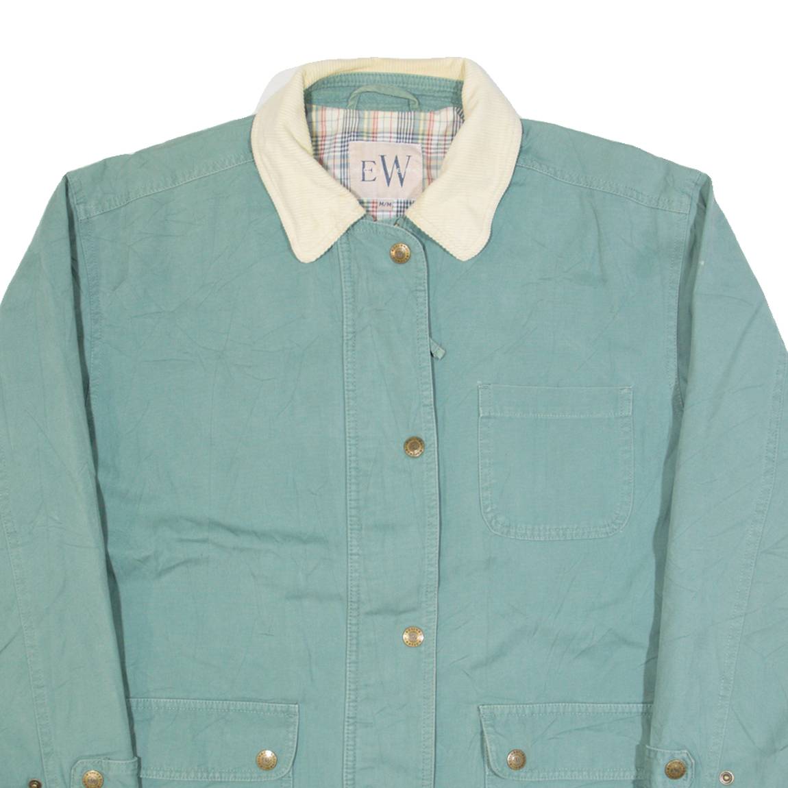 EASY WEAR Womens Chore Jacket Blue M