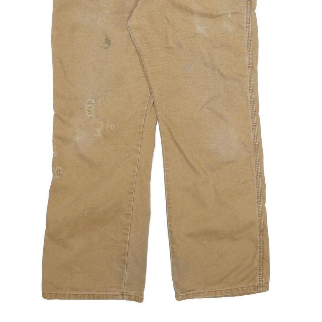 DICKIES Mens Jeans Beige Regular Straight Denim W34 L30 Workwear Utility