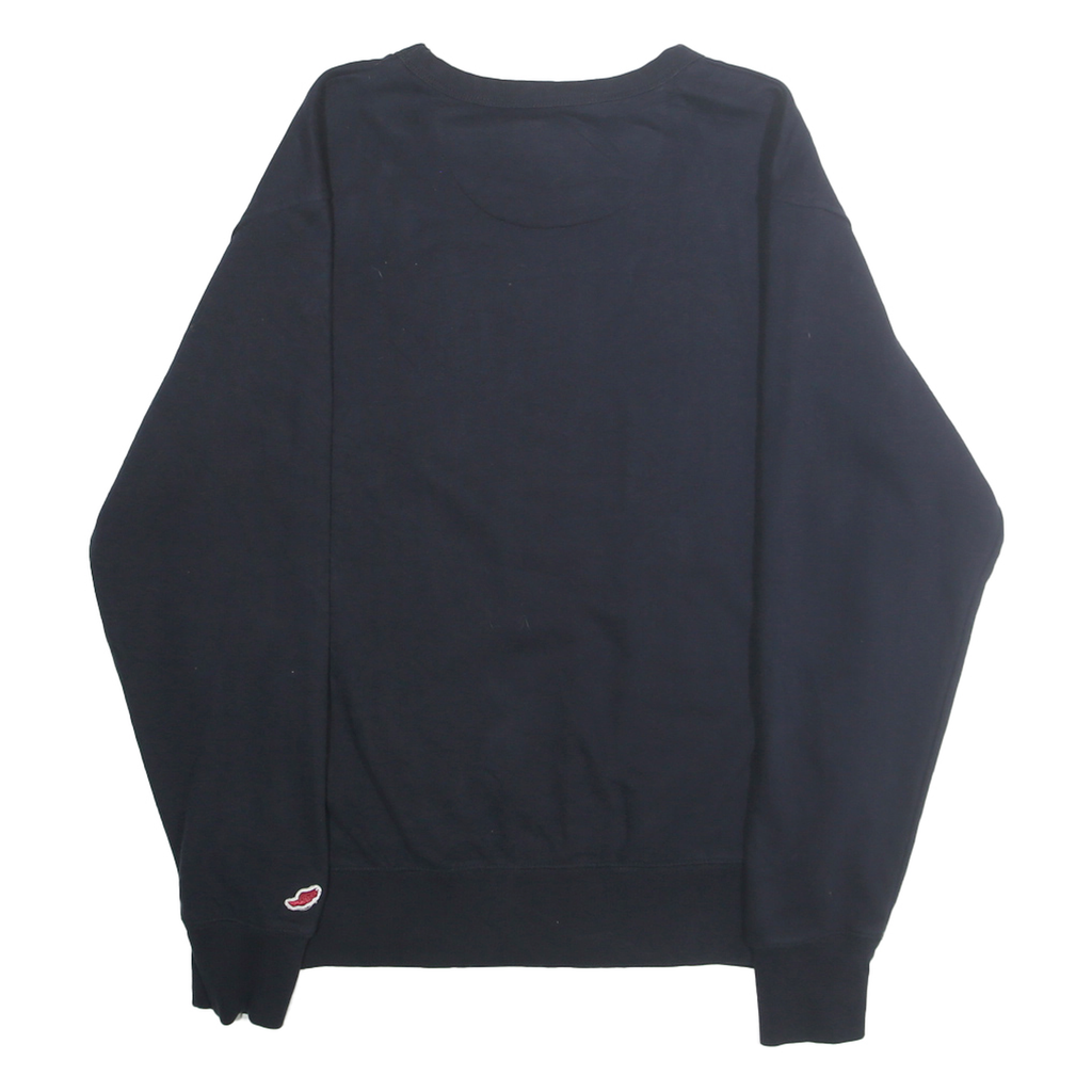 LEAGUE Mens Navy Blue Bulldogs Crew Neck M Cotton Blend Pullover Sweatshirt
