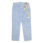 WRANGLER Mens Regular Fit Blue Denim Jeans Zip W36 L30 Classic Cotton