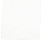 MAX MARA STUDIO Womens White Pencil Knee Length Cotton Blend Skirt UK 14 Elegant