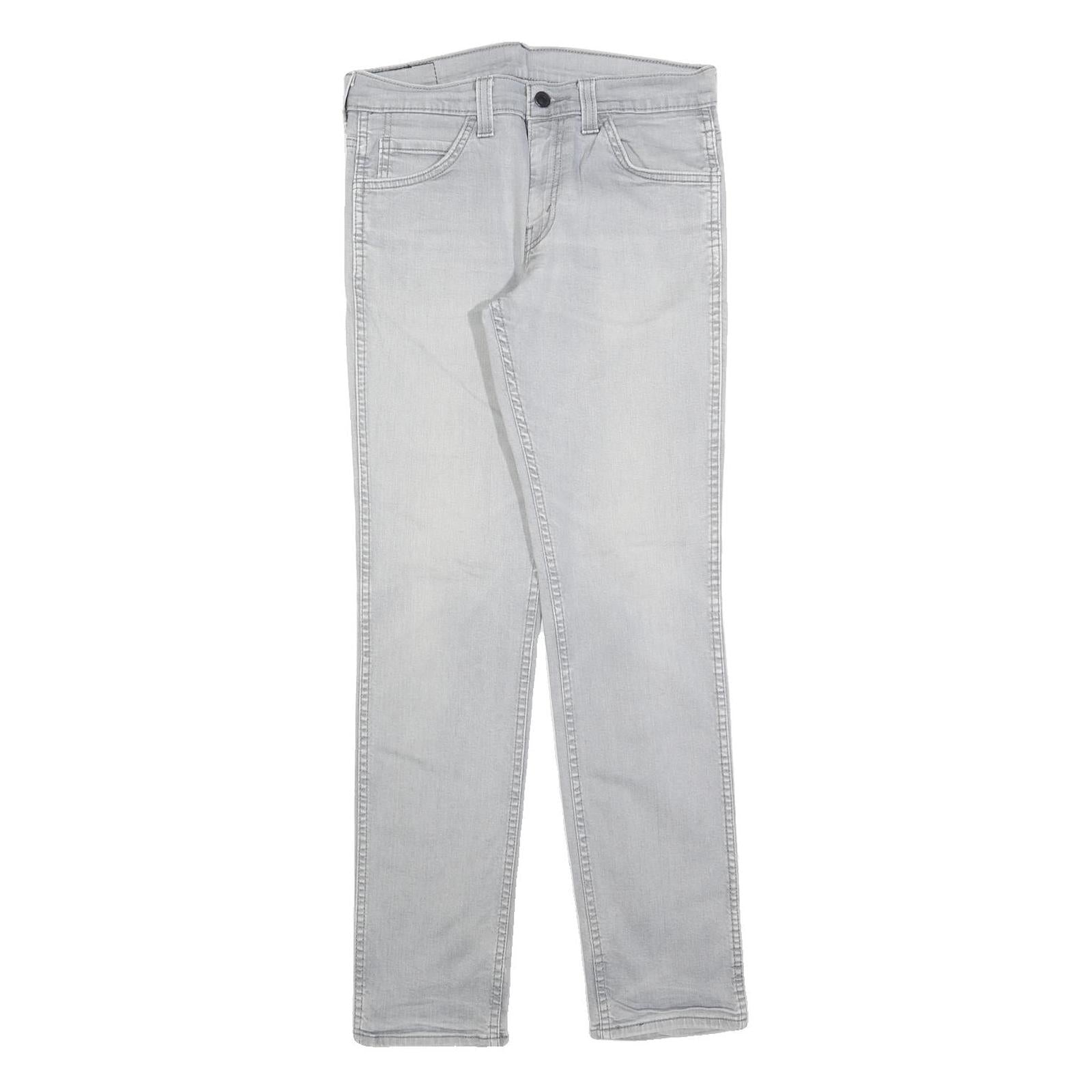 LEVI'S 511 Slim Mens Jeans Light Denim W30 L32 Cotton Blend Zip Slim Fit