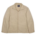 PAUL & SHARK Mens Beige Zip Jacket M Polyester Plain Casual Lightweight