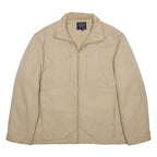 PAUL & SHARK Mens Beige Zip Jacket M Polyester Plain Casual Lightweight