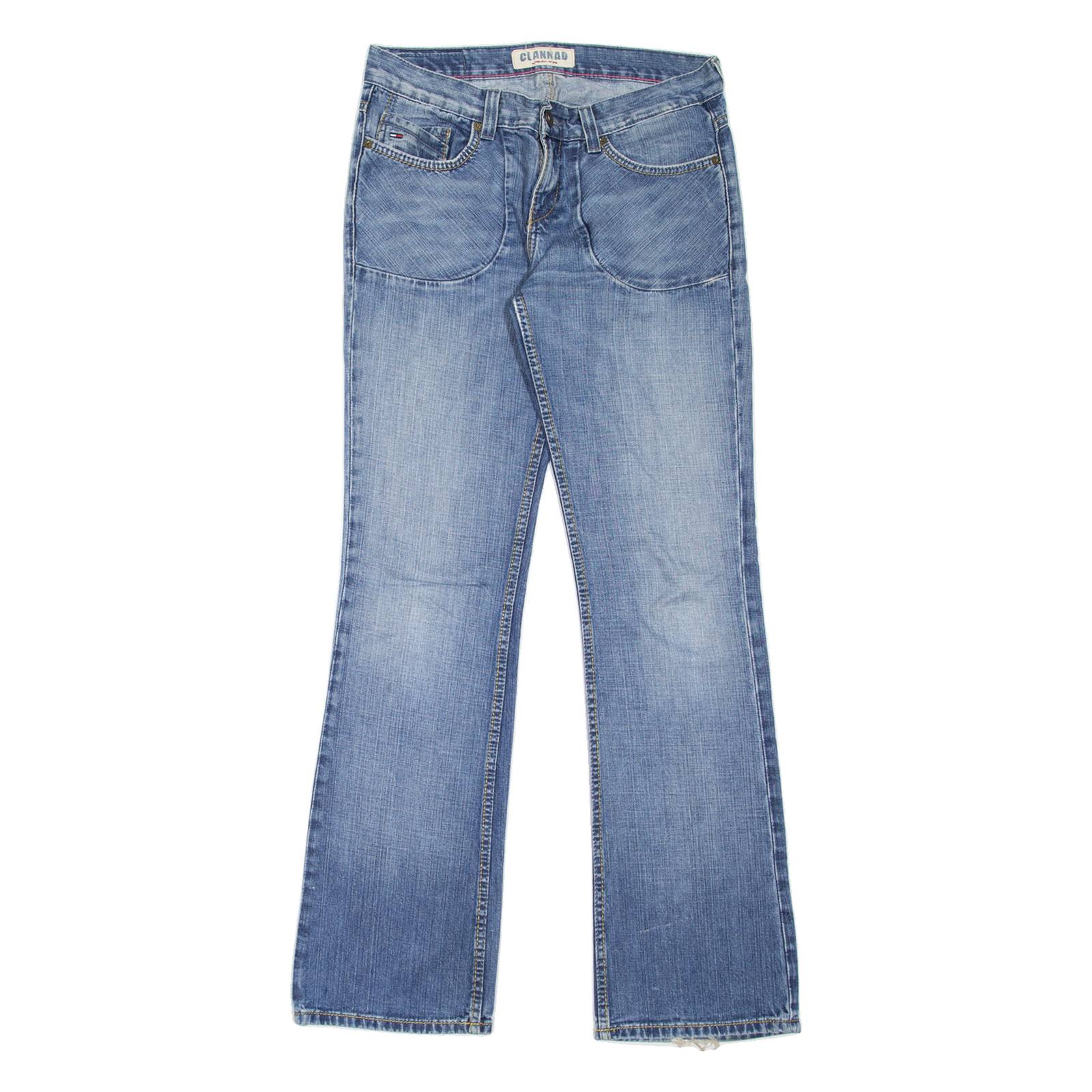 HILFIGER DENIM Clannad Womens Jeans Blue Regular Bootcut Stone Wash W31 L34