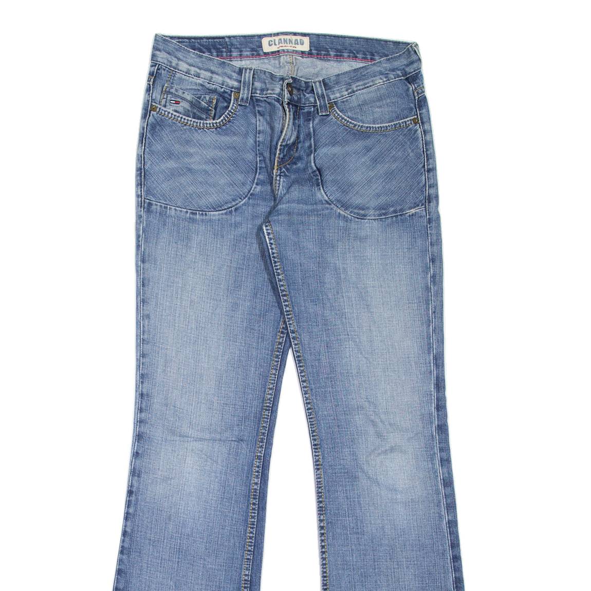 HILFIGER DENIM Clannad Womens Jeans Blue Regular Bootcut Stone Wash W31 L34