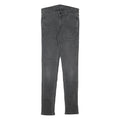 LEVI'S Mens Slim Grey Denim Jeans Cotton Blend Zip W27 L29 Stylish Comfortable
