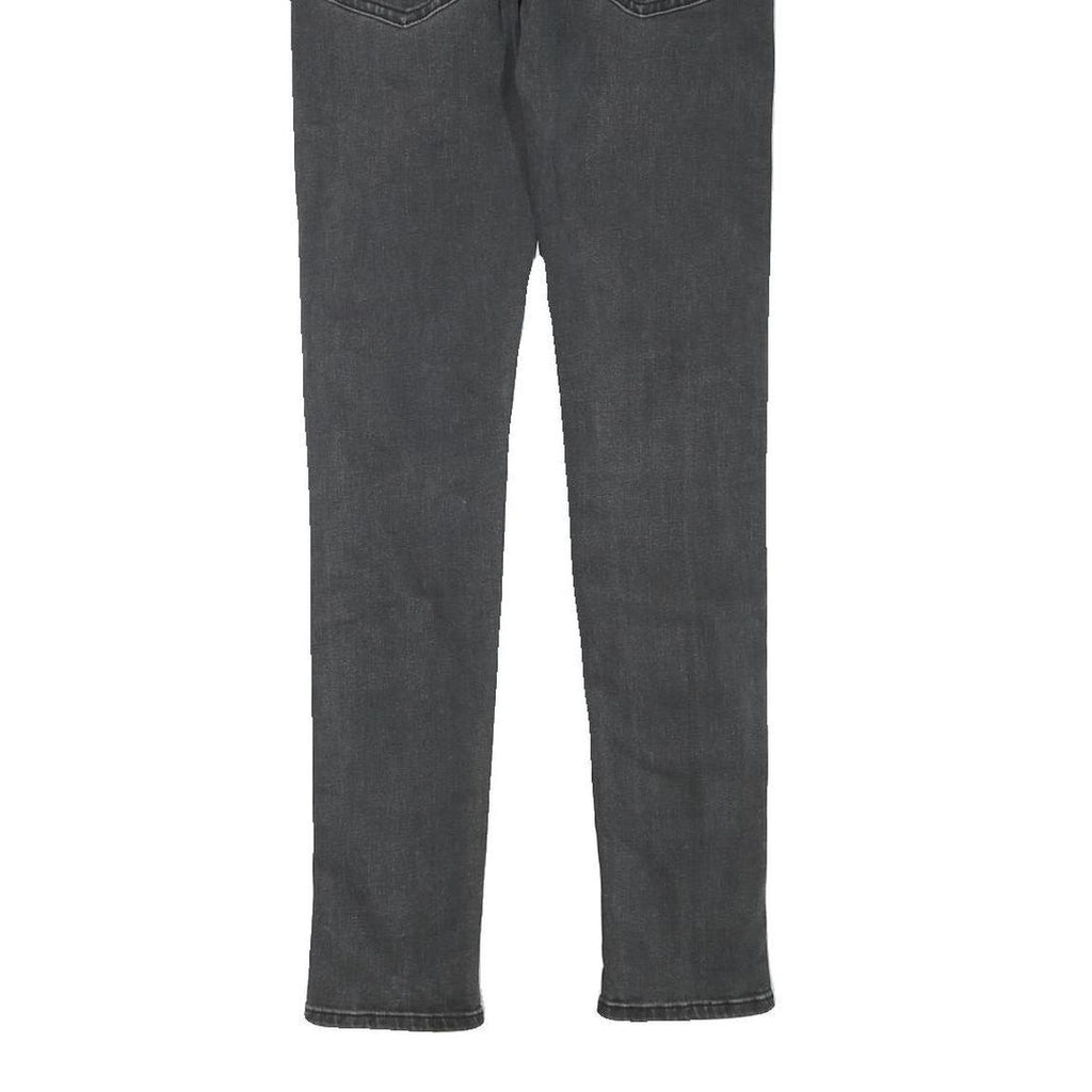 LEVI'S Mens Slim Grey Denim Jeans Cotton Blend Zip W27 L29 Stylish Comfortable