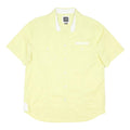 ARMANI EXCHANGE Mens Yellow Short Sleeve Cotton Blend Casual Shirt L