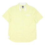 ARMANI EXCHANGE Mens Yellow Short Sleeve Cotton Blend Casual Shirt L