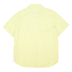 ARMANI EXCHANGE Mens Yellow Short Sleeve Cotton Blend Casual Shirt L