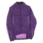 CRANE Womens Purple & Lilac Jacket M Polyester Striped Zip