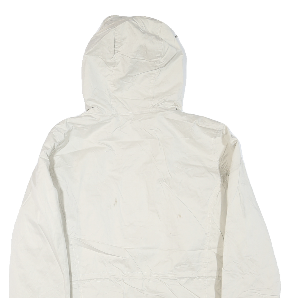 LEVI'S Womens White Hooded Zip Jacket XL Polyester Blend Casual Outerwear