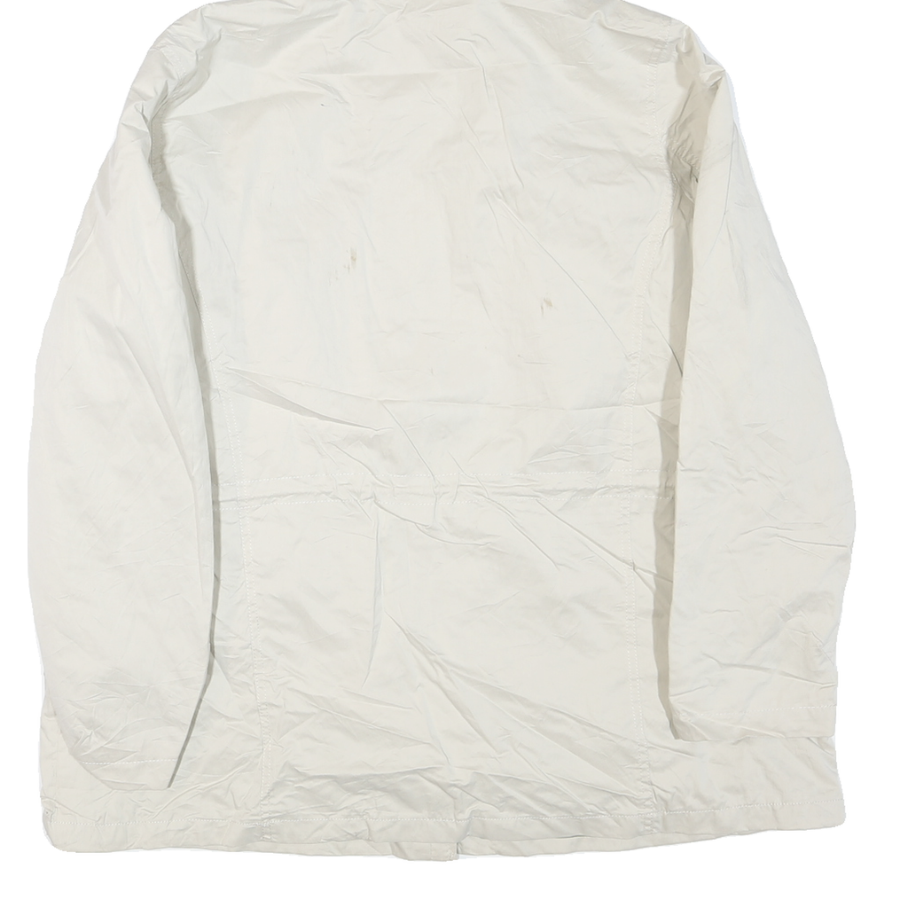 LEVI'S Womens White Hooded Zip Jacket XL Polyester Blend Casual Outerwear