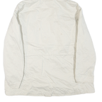 LEVI'S Womens White Hooded Zip Jacket XL Polyester Blend Casual Outerwear