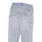 DICKIES Mens Regular Fit Light Blue Denim Jeans W36 L33 Workwear Cotton Blend