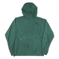 TURFER Mens Green Nylon Jacket S Lightweight Plain Hooded Zip Outdoor
