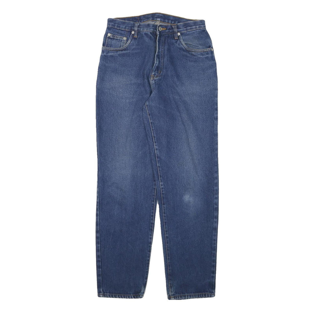AMBIGU Womens Relaxed Blue Denim Jeans Cotton Blend Zip W28 L30 Classic Fit