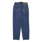 AMBIGU Womens Relaxed Blue Denim Jeans Cotton Blend Zip W28 L30 Classic Fit