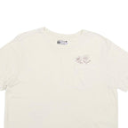 CARHARTT Womens Cream Floral Pocket T-Shirt L Short Sleeve Crew Neck Cotton