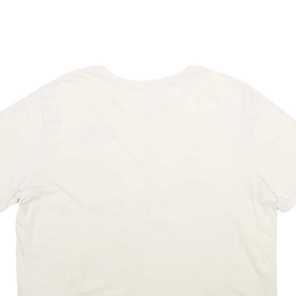 CARHARTT Womens Cream Floral Pocket T-Shirt L Short Sleeve Crew Neck Cotton