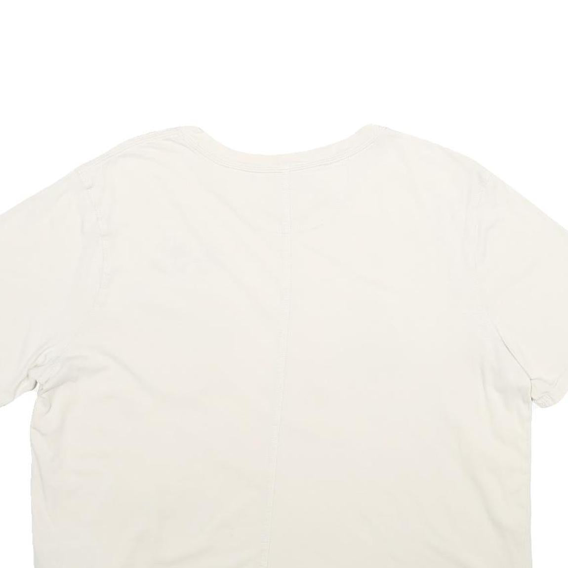 CARHARTT Womens Cream Floral Pocket T-Shirt L Short Sleeve Crew Neck Cotton