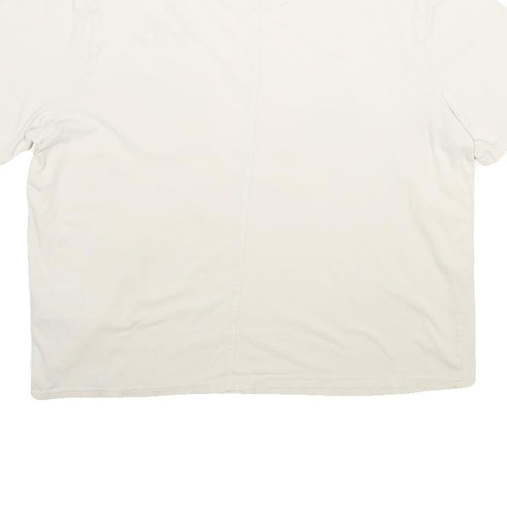 CARHARTT Womens Cream Floral Pocket T-Shirt L Short Sleeve Crew Neck Cotton