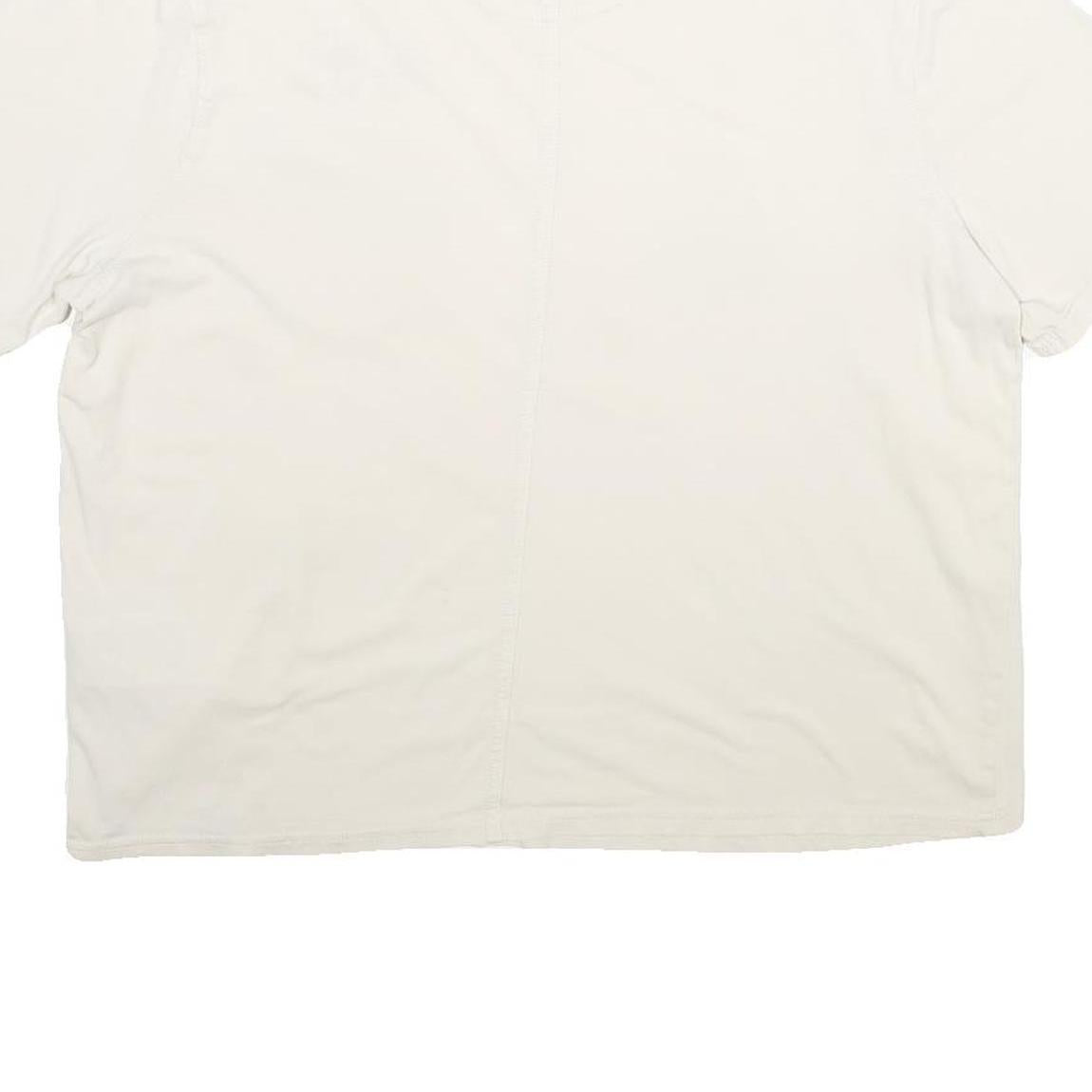 CARHARTT Womens Cream Floral Pocket T-Shirt L Short Sleeve Crew Neck Cotton