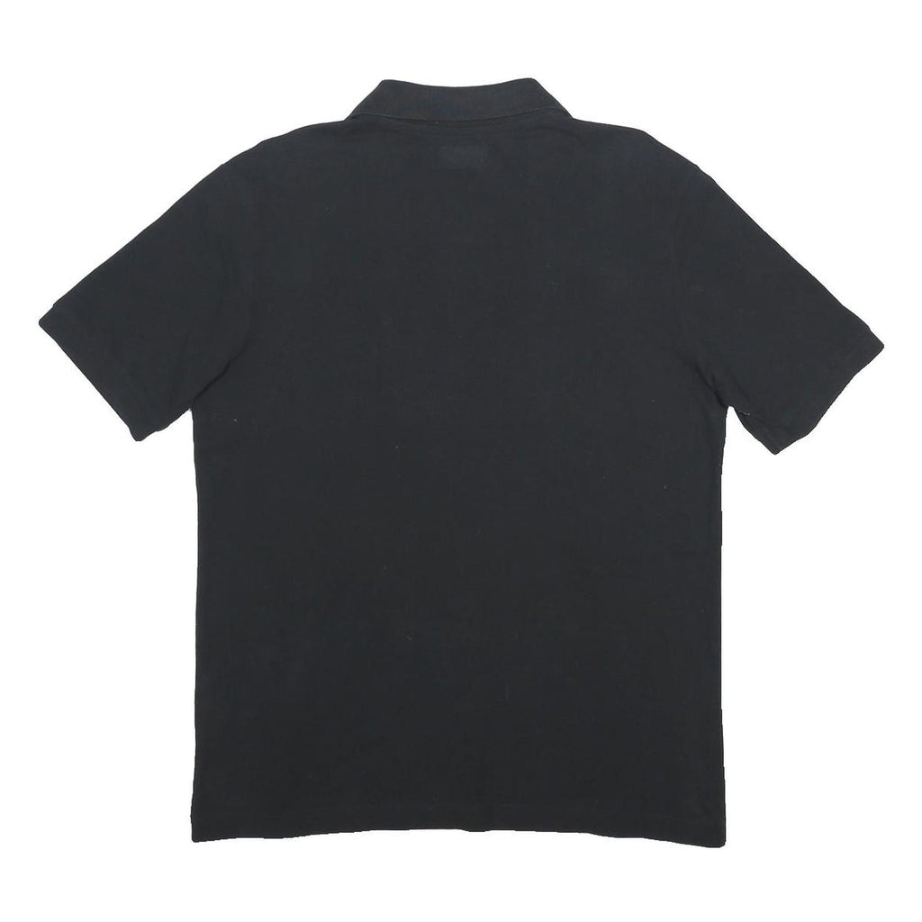 KAPPA Mens Black Short Sleeve Logo Polo Shirt L Cotton Casual Sportswear