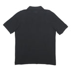 KAPPA Mens Black Short Sleeve Logo Polo Shirt L Cotton Casual Sportswear