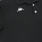 KAPPA Mens Black Short Sleeve Logo Polo Shirt L Cotton Casual Sportswear