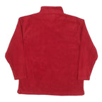 PZNE Mens Red Plain Pullover Jumper Crew Neck Polyester Blend Size M Casual Warm