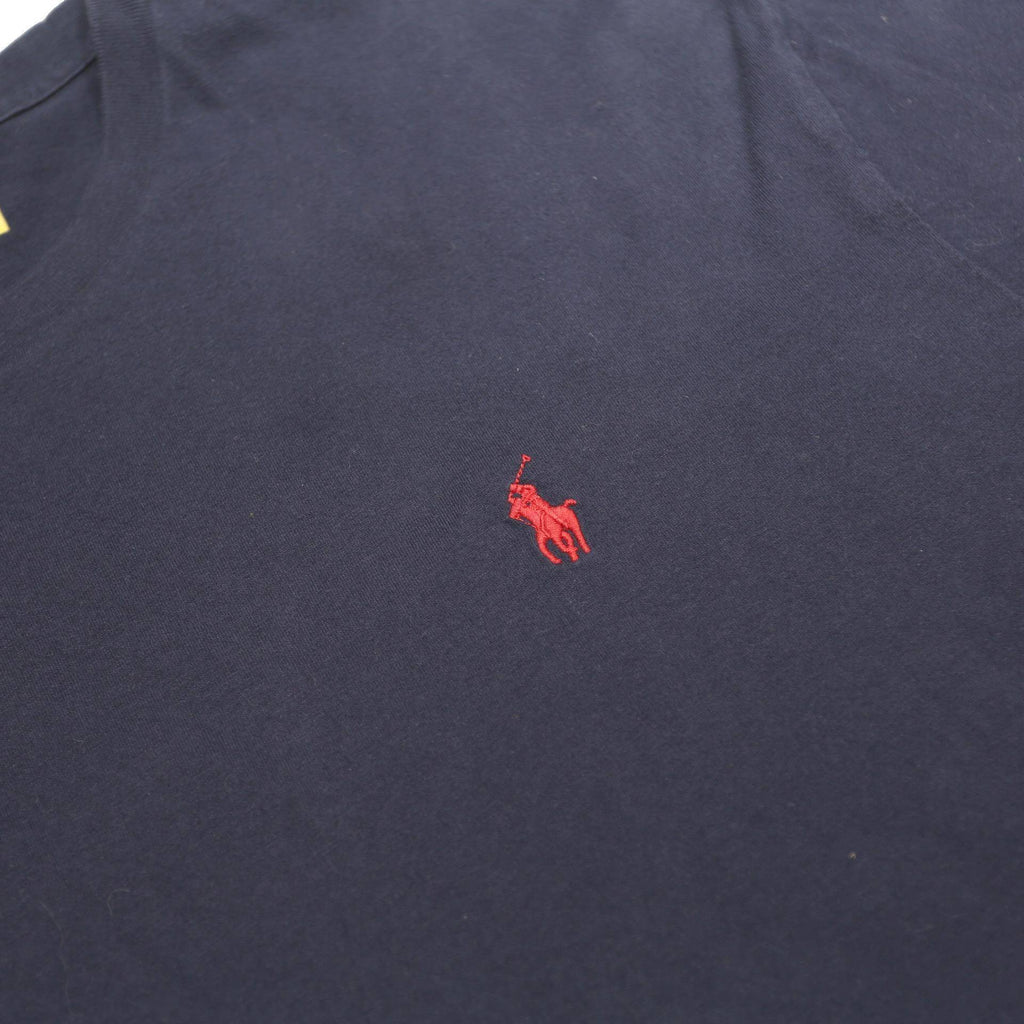 POLO RALPH LAUREN Mens Navy Blue Cotton Classic Fit XL Short Sleeve Crew Neck