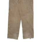 DICKIES Mens Regular Fit Straight Beige Denim Jeans W40 L34 Workwear Zip Closure