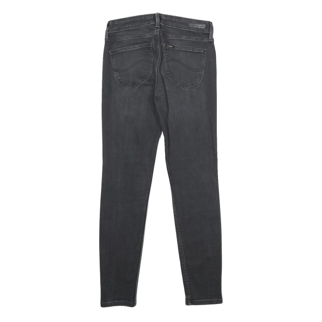 LEE Womens Jeans Black Slim Skinny Denim Medium W28 L31 Stretch Cotton Blend