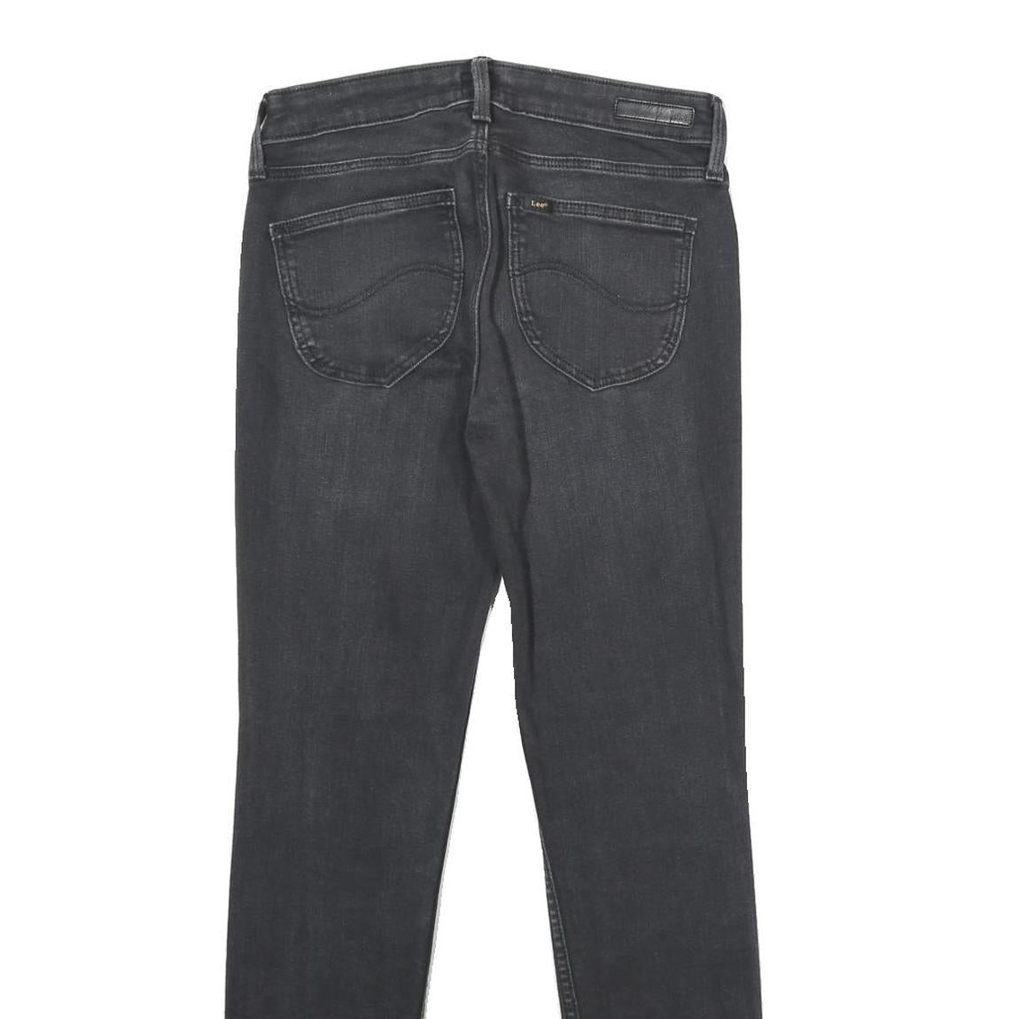 LEE Womens Jeans Black Slim Skinny Denim Medium W28 L31 Stretch Cotton Blend