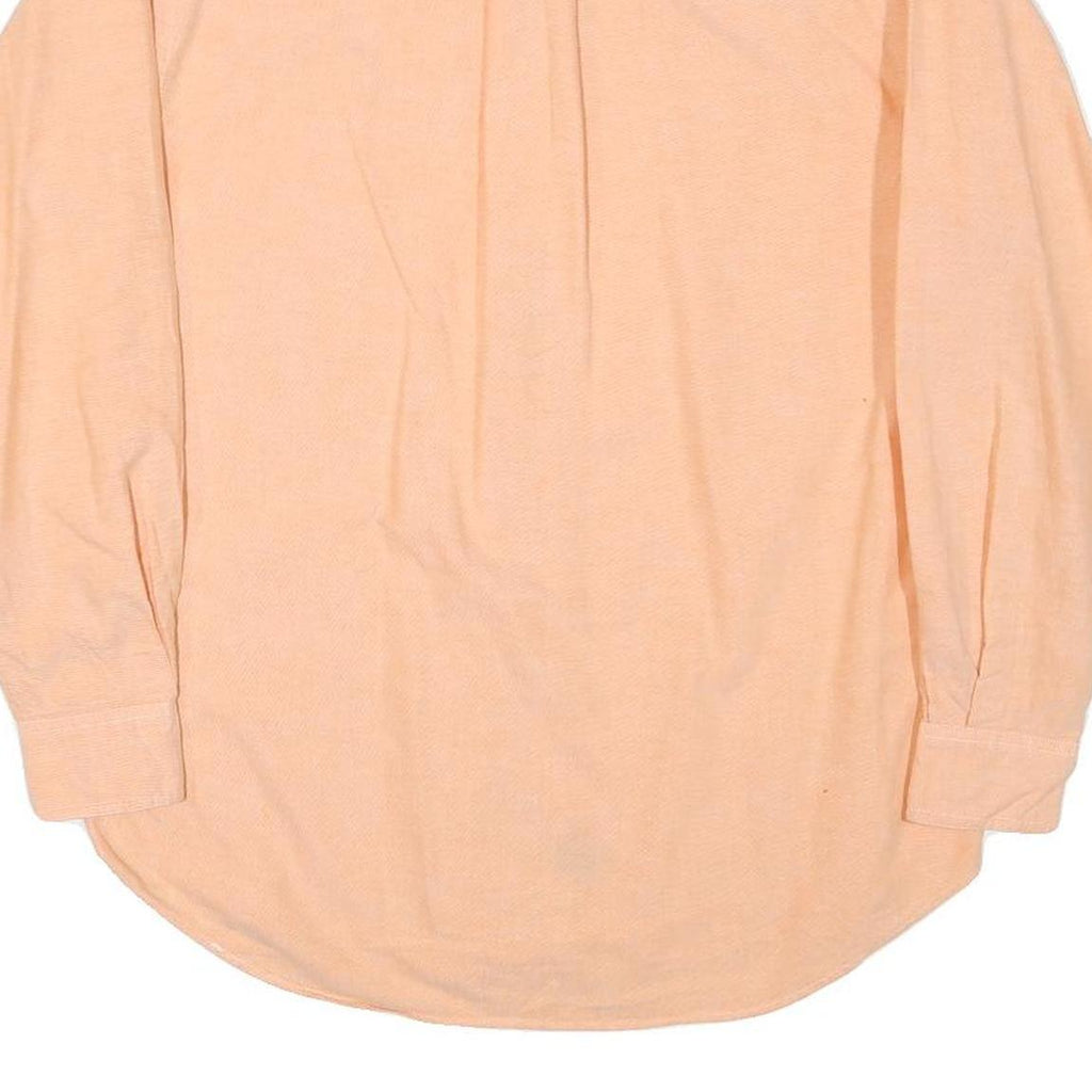 NAUTICA Mens Peach Button-Down Shirt S Cotton Blend Classic Fit Casual