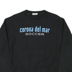 CHAMPION Mens Black Corona Del Mar Soccer Crew Neck M Sweatshirt Casual