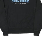 CHAMPION Mens Black Corona Del Mar Soccer Crew Neck M Sweatshirt Casual