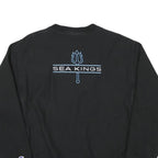 CHAMPION Mens Black Corona Del Mar Soccer Crew Neck M Sweatshirt Casual