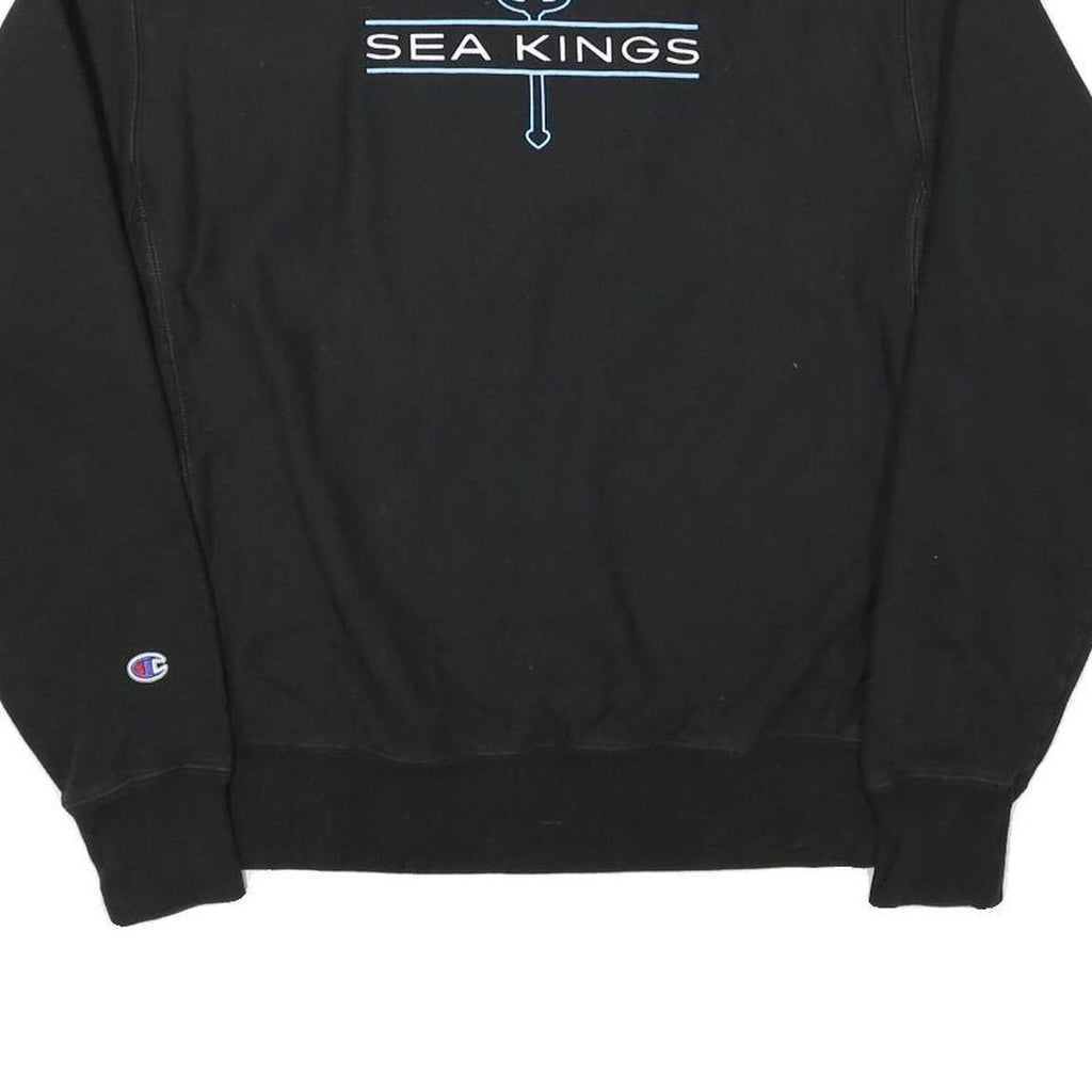 CHAMPION Mens Black Corona Del Mar Soccer Crew Neck M Sweatshirt Casual